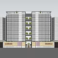 Modern style complex 3d model