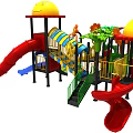 Modern Slide Cute Slide Rides 3d model