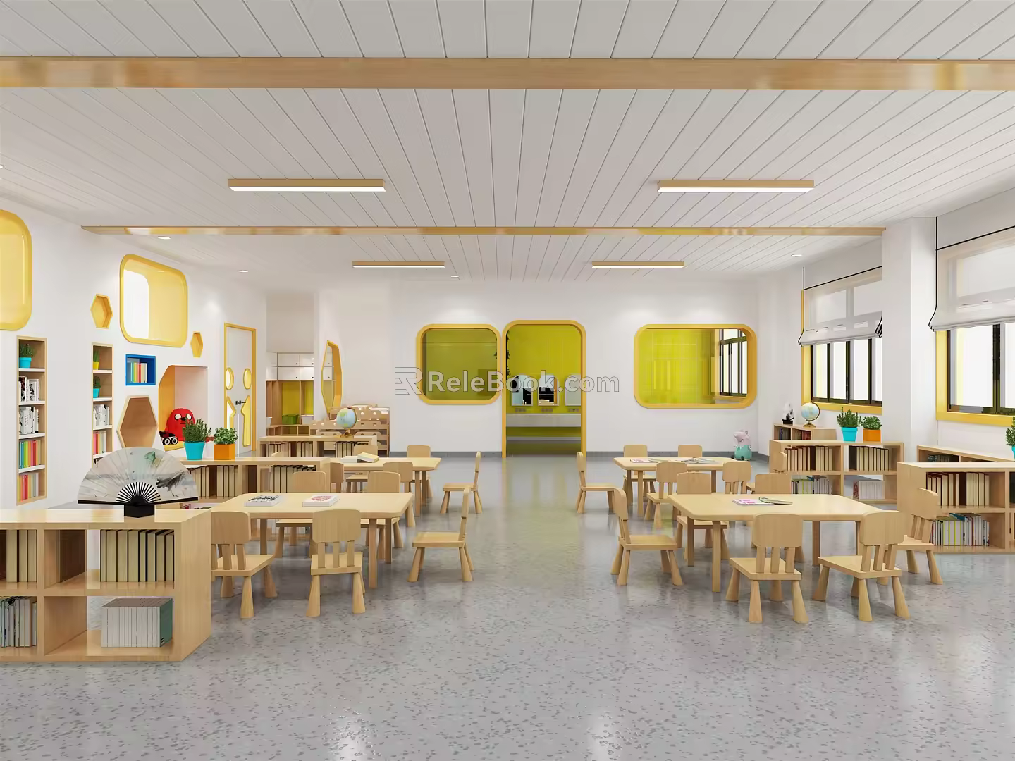 Modern Classroom II 3d model