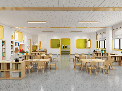 Modern Classroom II 3d model
