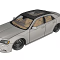 Sleek Modern Silver Sedan With Black Alloy Wheels And Brown Leather Seats