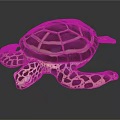 Modern Turtle Small Turtle Green Turtle Big Turtle Black Turtle 3d model