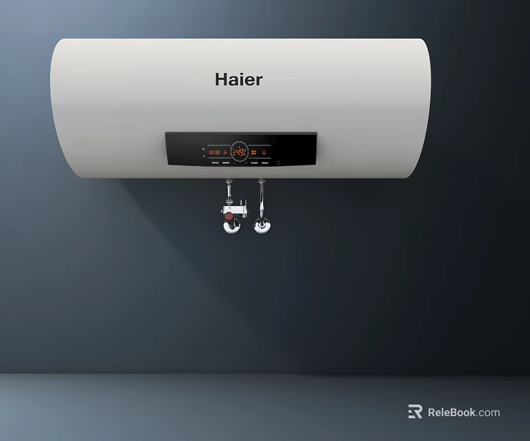 Haier Wall Mounted Electric Water Heater With Digital Display And Control Knobs For Home Use 3d model