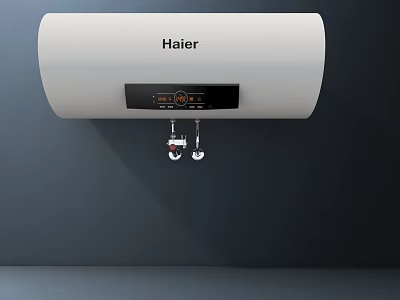Haier Wall Mounted Electric Water Heater With Digital Display And Control Knobs For Home Use 3d model