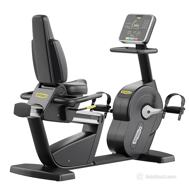 Professional Exercise Bike With Ergonomic Seat Digital Display Screen And Adjustable Handlebars 3d model 