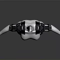 Leather And Metal Shoulder Armor With Arm Guards On Mannequin