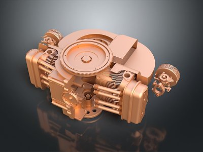 modern engine motorcycle engine motorcycle engine 3d model