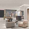 Luxury Boutique Store Interior With Elegant Clothing Display And Modern Design Elements