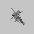 Ancient Medieval Siege Weapon Wooden Catapult with Mechanical Structure and Historical War Design