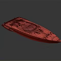 Sleek Purple Yacht Displaying Modern Aerodynamic Design In Dark Background