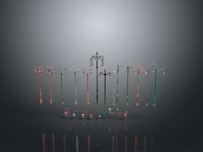 Cold weapons Sword Axe Hook Fork Spear Trident Melee Weapon Military 3d model