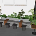 Cozy Milk Tea Shop Featuring Green Plants And Carefully Selected Quality Ingredients