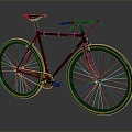 Modern Bicycle Mountain Bike 3d model