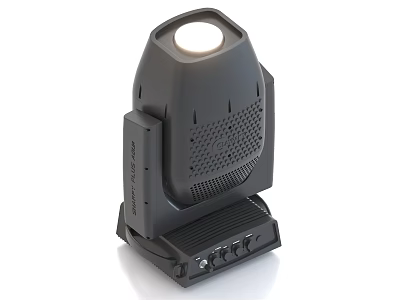 Professional Black Stage Lighting Equipment With Moving Head And Control Panel 3d model