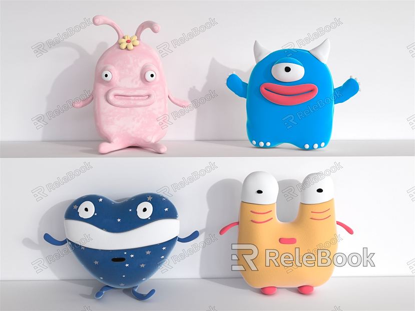 Modern Pillow Monster Cartoon Pillow model