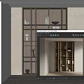 Modern Wooden Bookcase With Open Display Shelves Decorations And Books In Interior