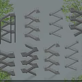 Various Creative Modern Staircase Designs With Spiral Straight Curved Structures And Metal Railings
