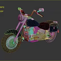 Classic Vintage Motorcycle Featuring Black Dual Seat Chrome Engine Parts And Round Headlight