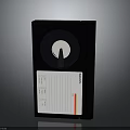 Vintage SONY Magnetic Tape With Black Case White Label And Red Stripe