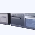 Modern Stainless Steel Built in Kitchen Appliances with Oven and Dishwasher