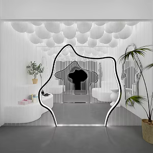 Modern pop-up shop 3d model