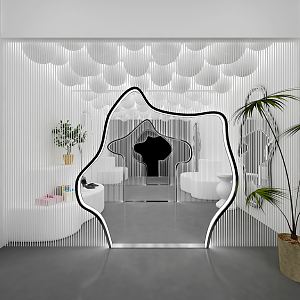 Modern pop-up shop 3d model