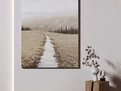 Quiet Landscape Painting Abstract Decorative Painting model