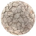 Natural Stone Wall Textures With Various Colors And Circular Close Up Patterns 3d model