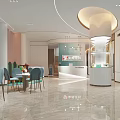 Modern Hotel Lobby Interior With Reception Desk Sofa Plants And Ambient Lighting