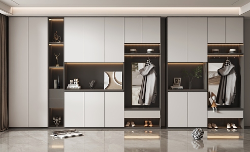 Modern Shoe Cabinet Home Shoe Cabinet 3d model