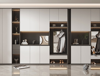 Modern Shoe Cabinet Home Shoe Cabinet 3d model