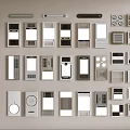 Various Different Styles Of Modern Electrical Switch And Socket Wall Plates