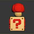 Question mark box Super Mary question mark toy game item 3d model