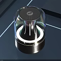 High Quality Wireless Speaker With Transparent Case RGB Lighting And Modern Design 3d model