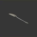 Elegant Vintage Silver Spoon With Ornate Carved Handle For Daily Use