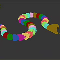 snake cobra venomous snake python reptile cold-blooded animal reptile 3d model