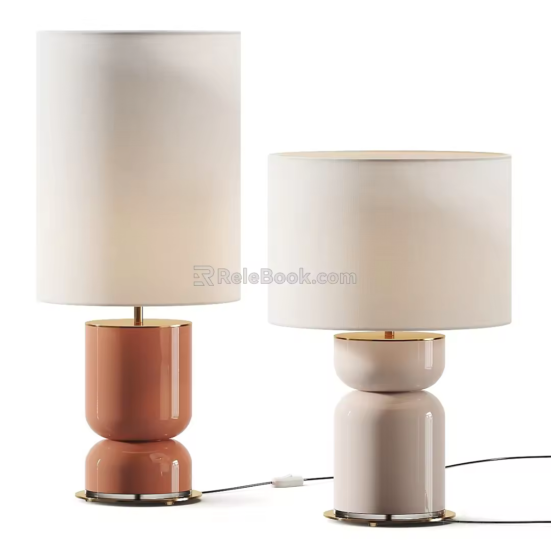 Modern table lamp 3d model