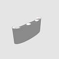 White Outdoor Wall Light With Modern Curved Design For Exterior Use