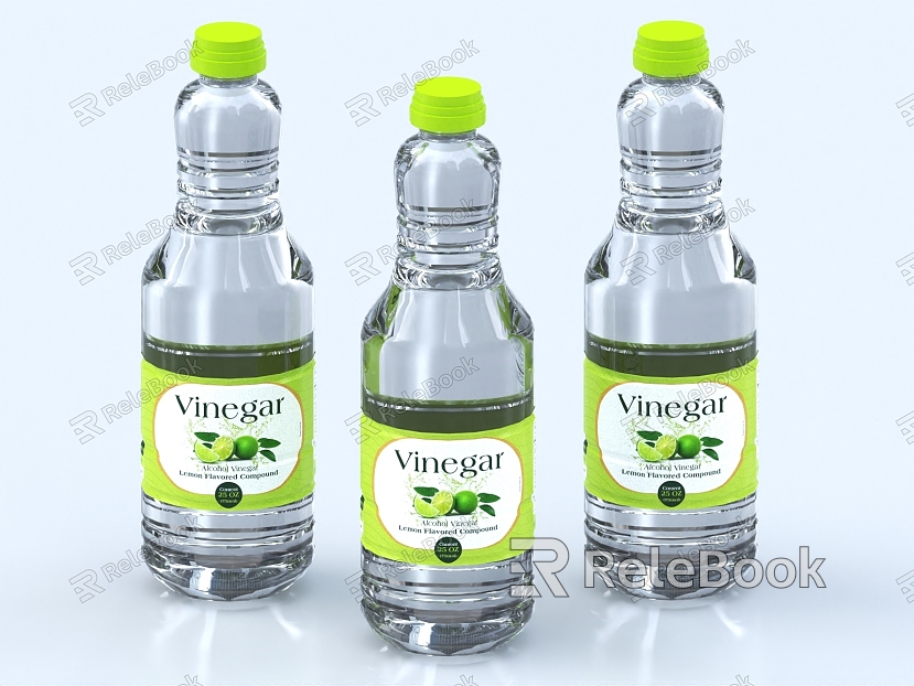 Mineral Water Pure Water Beverage Soda Water Liquor Glass Bottle Plastic Bottle Soda model