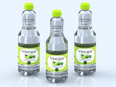 Mineral Water Pure Water Beverage Soda Water Liquor Glass Bottle Plastic Bottle Soda model