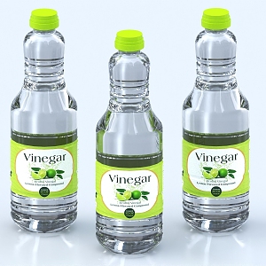 Mineral Water Pure Water Beverage Soda Water Liquor Glass Bottle Plastic Bottle Soda 3d model