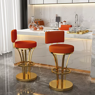 Bar Stool Combination 3d model