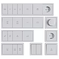 Modern Switch Switch Panel 3d model