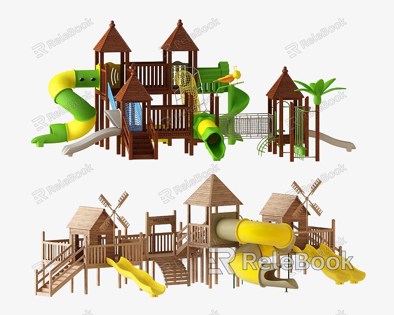 Modern play equipment Children's play equipment model