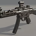 Detailed Classic Rifle With Mounted Scope And Metal Body Design