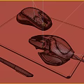 Modern mouse engineering drawing mouse 3d model