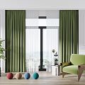 Modern Curtains 3d model