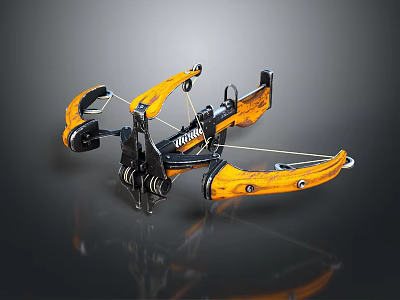 Modern Yellow And Black KILLSHOT Crossbow With Sleek Design And Durable Components 3d model