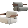 Modern Single Chair Leisure Chair Sofa Chair 3d model