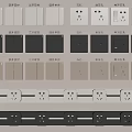 Modern Switch Socket 3d model